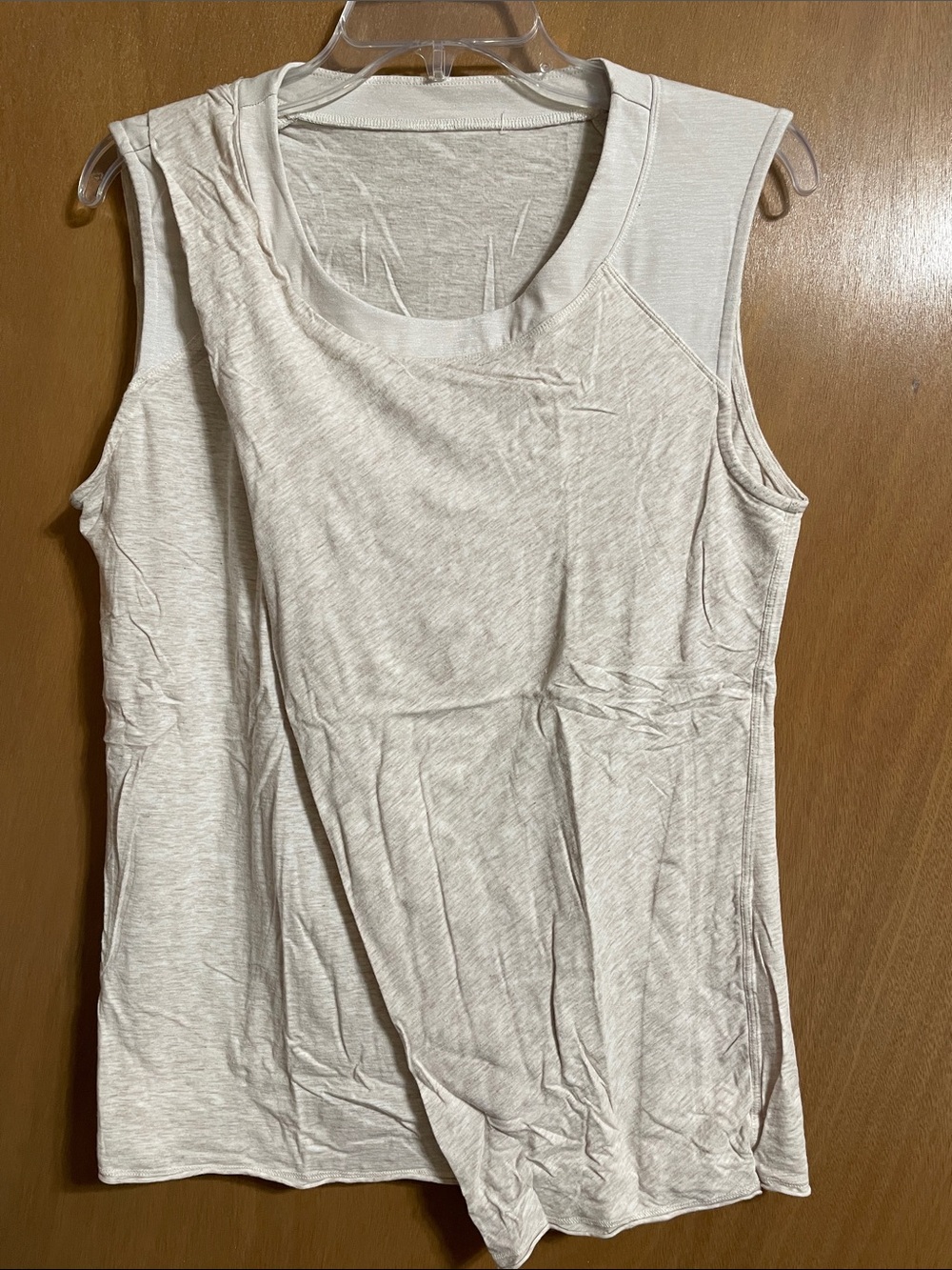 lululemon athletica Light Cream Sleeveless Tank Top